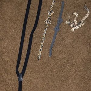 Suspenders with bow ties with Taylor’s ruler